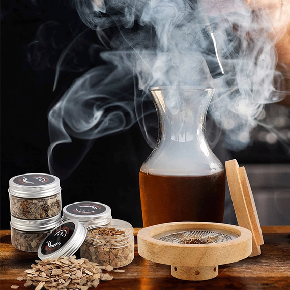 Набор для создания коктейльного дыма Cocktail Smoker Kit + 4 вида дыма, Коричневый | Зображення 5