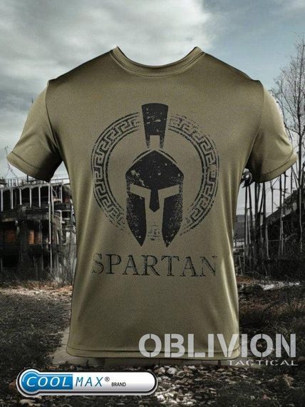 Тактична потоотводяща футболка Oblivion SPARTAN олива ДЛ6583 | Зображення 5