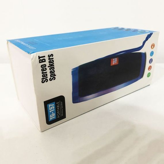 Портативна bluetooth колонка вологостійка TG-157 Pulse з різнокольоровою підсвіткою. Колір чорний | Зображення 5