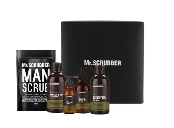 Подарунковий набір чоловічий Mr. Scrubber Beauty Box MAN