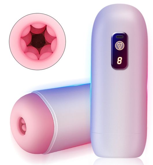 Автоматичний мастурбатор FOX - USB Rechargeable, 8 vibration functions, BS6300068 Sex Aura