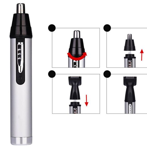 Тример для бороди носа та вух 3в1 GM-3107 / Акумуляторна бритва-тример для видалення волосся | Зображення 1