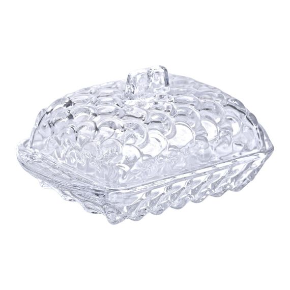 Масленка для сливочного масла 17х10.5х8 см с крышкой из стекла HP-YH-46 | Зображення 2