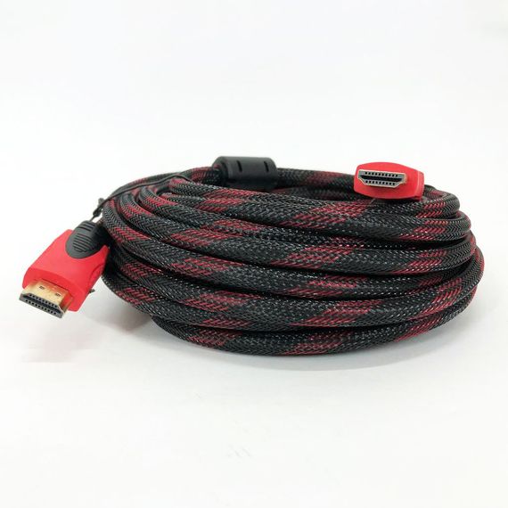 Кабель HDMI - HDMI 10m усиленный в обмотке NE-938 10м шнур | Зображення 2