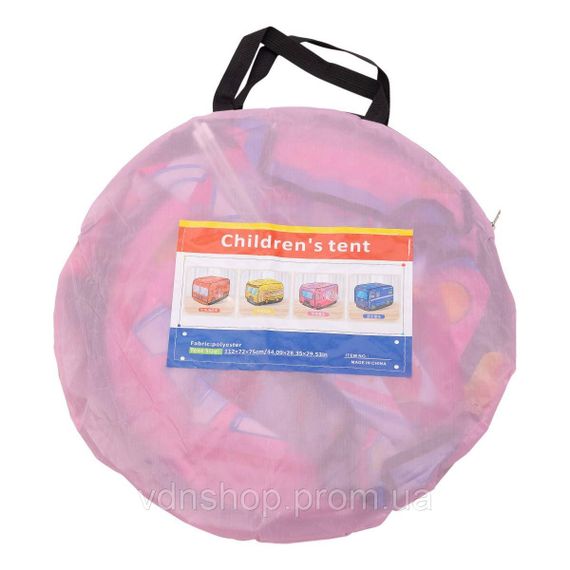 Дитячий ігровий намет «Фургон з морозивом» 110×70×66 см намет для дівчинки Рожевий HP-S-5NDP | Зображення 8