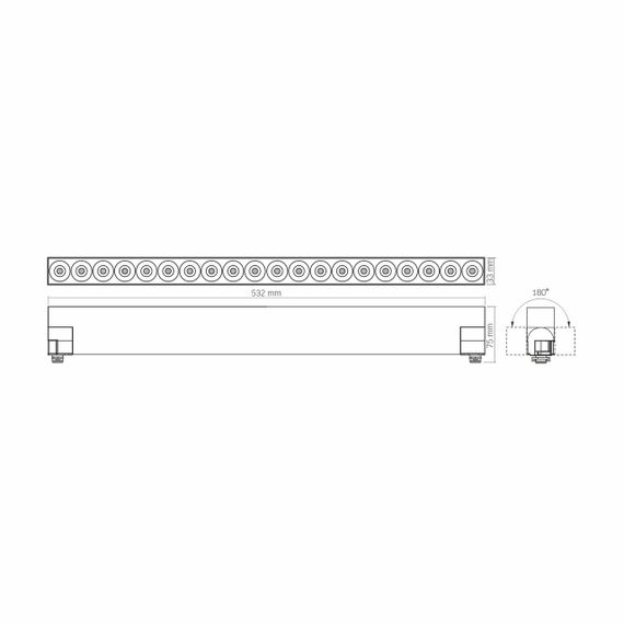 Світлодіодний світильник трековий VIDEX TR06 30W 4100K 220V чорний | Зображення 6