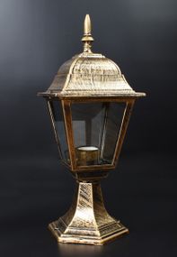 Ліхтар вуличний на ніжці 25526 Золото 35х15х20 см.