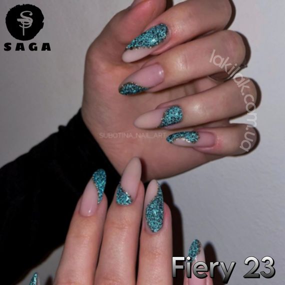 Світловідбиваючий гель-лак SAGA 23 Fiery 9мл | Зображення 2