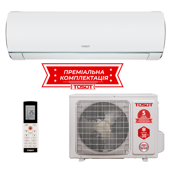 Кондиционер TOSOT LYRA TWO STAGE R32 GV-24W2S (Инверторные сплит-системы) | Зображення 1