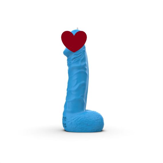 Свічка у вигляді члена Pure Bliss MINI Blue 15 см Sex Aura