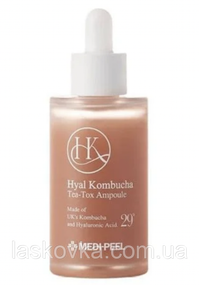 Зволожуюча сироватка для підвищення еластичності шкіри Medi-Peel Hyal Kombucha Tea-Tox Ampoule, 50 мл