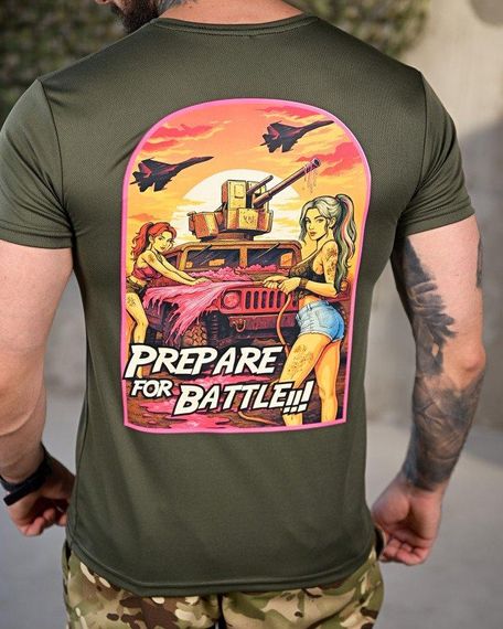 Тактична футболка для відведення поту battle oliva ПП4650 | Зображення 3