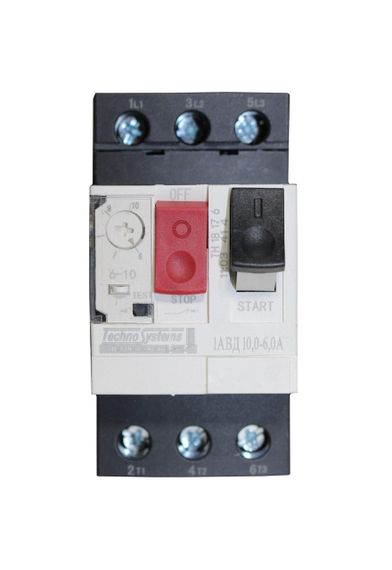 Автоматичний вимикач 1АВД 10-6А захисту двигуна 220V 2.2kW / 400V 4kW Ny95505009 | Зображення 2