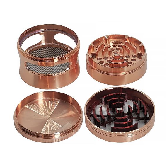 Гриндер Для Травы Большой "Grinder Window Bronze" | Зображення 2
