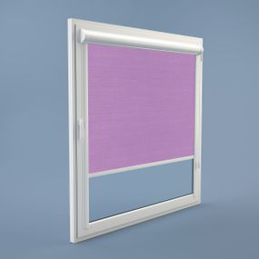 Рулонная штора Rolets Лён 2-7438-1200 120x170 см закрытого типа Сиреневая