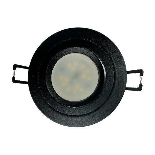 Світильник BIOM SP-02R-B-AL врізний для лампи MR16 чорний