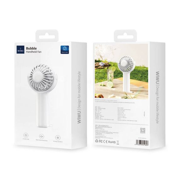 Портативний вентилятор WIWU Bubble WI-FS08 White | Зображення 3