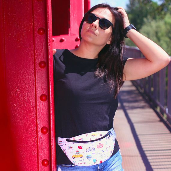 Сумка на пояс бананка Bumbag Travel 27x16 см (BB_20J010_BL) | Зображення 1
