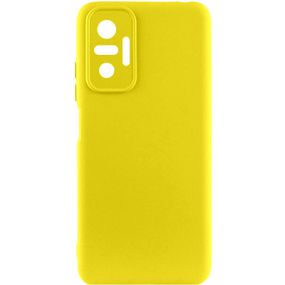 Чехол Silicone Cover Lakshmi Full Camera (A) для Xiaomi Redmi Note 10 Pro / 10 Pro Max Жовтий / Flash, Full camera