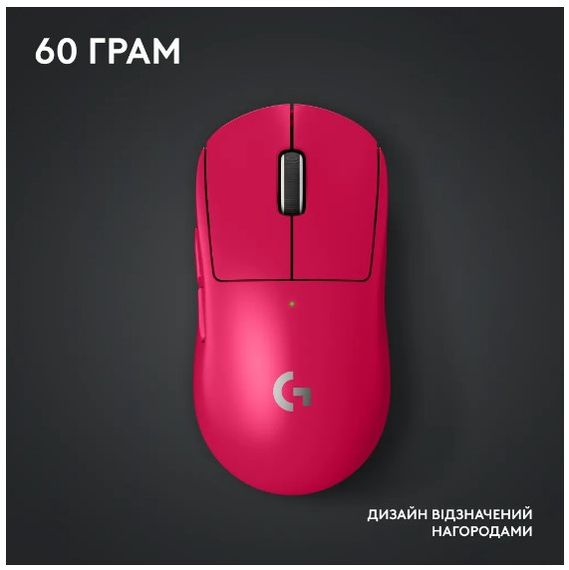Миша Logitech G PRO X SUPERLIGHT 2 LIGHTSPEED Gaming, Magenta (910-006797) | Зображення 6