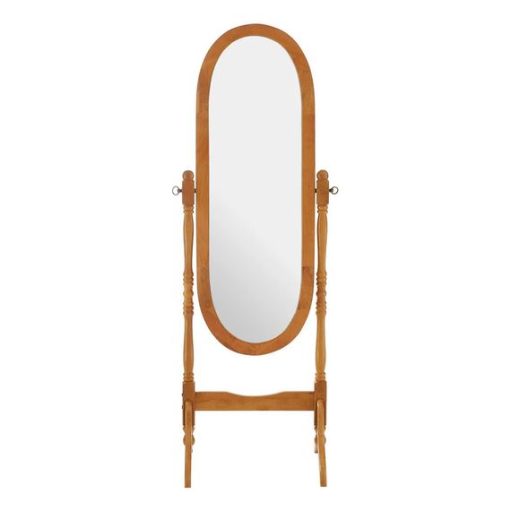 Зеркало напольное овальное Onder Mebli MS-8007-OAK, деревянная рама, вращающееся | Зображення 3