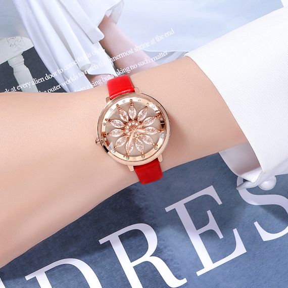 Жіночий годинник Skmei 2268MTRD Matte Red | Зображення 2