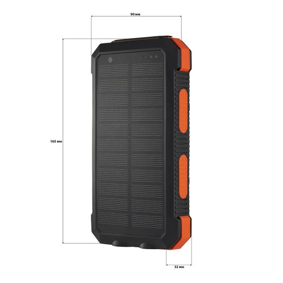 УМБ PowerBank із сонячною панеллю, повербанк КВАНТ WSC38 20000mAh | Зображення 4