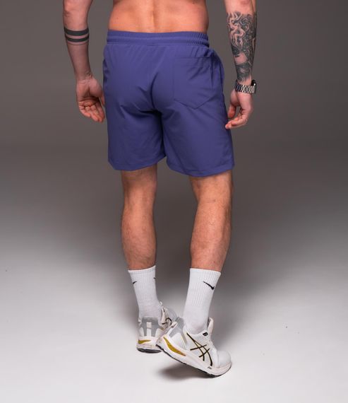 Мужские шорты из плащевки внутри с сеткой RA2031  цвет фиолетовый, размер M | Зображення 3