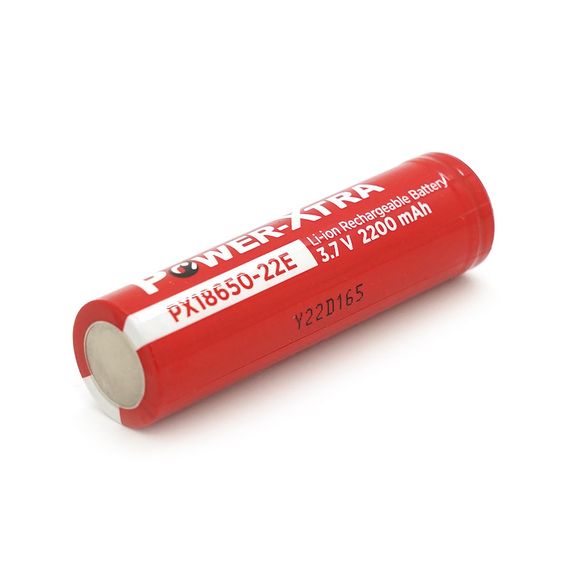 Акумулятор Li-ion Power-Xtra 18650 2200mAh 3.7V, Red | Зображення 1