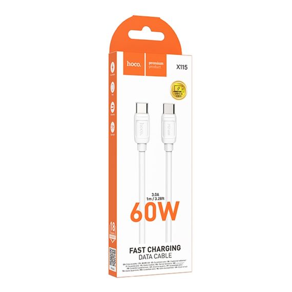 USB Hoco X115 Type-C to Type-C 60W | Зображення 2