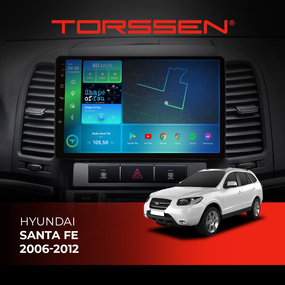 Штатна магнітола Torssen Hyundai Santa Fe 2006-2012  FL9 4+64Gb 4G Carplay DSP