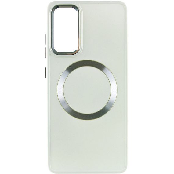 TPU чохол Bonbon Metal Style with MagSafe для Samsung Galaxy S23 Білий / White | Зображення 1
