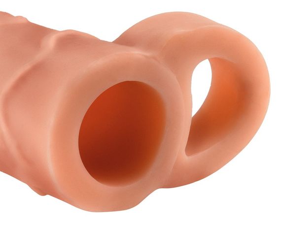 Реалистичная удлиняющая насадка на член Pipedream Fantasy X-tensions, бежевая sexstyle | Зображення 3