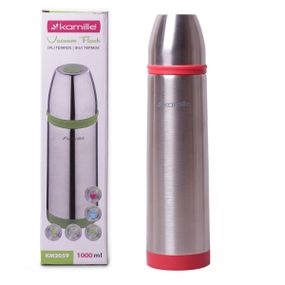 Термос красный 1000ml из нержавеющей стали