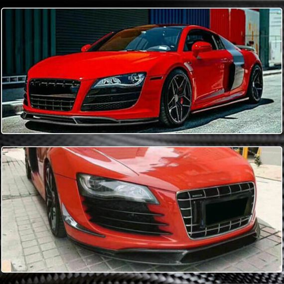 Передний Бампер Лип Спойлер (Карбон) для Ауди R8 2006-2015 гг | Зображення 2