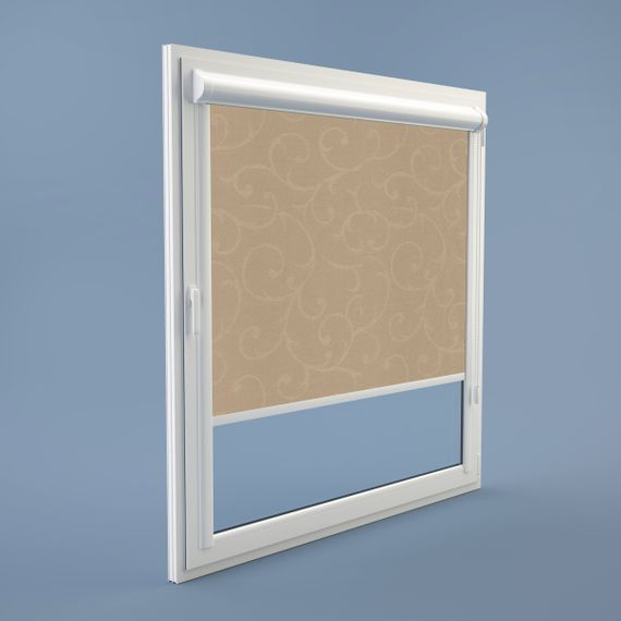 Рулонна штора Rolets Акант 2-1839-625 62.5x170 см закритого типу Світло-коричнева | Зображення 1