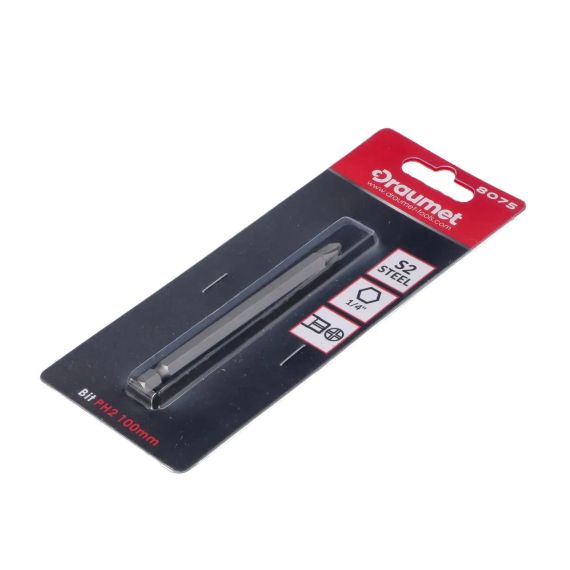 Біта довга Draumet PH2 200 мм 1/4' (Е8077)
