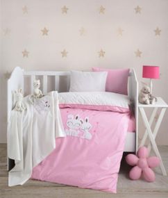Детское постельное белье с пледом Elita Baby 100х150 см Bunny Pink