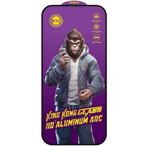 Захисне скло 5D Anti-static Purple (тех.пак) для Apple iPhone 16 Pro (6.3") Чорний