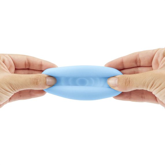 Мастурбатор-яйце Wooomy Wigggler Mini Masturbator, дуже ніжний, пробник лубриканту Amorean 1 мл | Зображення 4