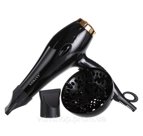 Фен для волосся Sokany SK-2213 з дифузором та концентратором 2600 Вт