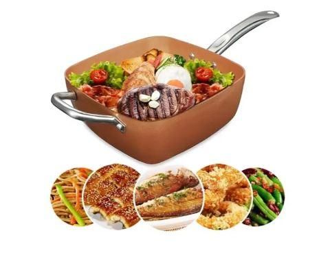 Сковорідка фритюрниця пароварка з кришкою 24 см TOP Kitchen TK00091 | Зображення 5