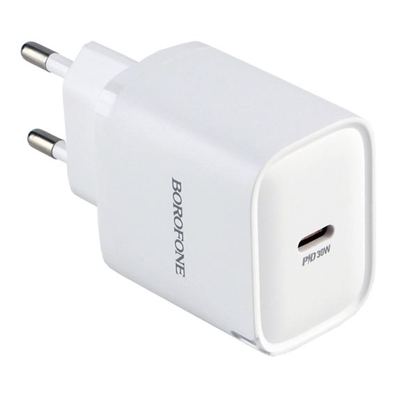Сетевое Зарядное Устройство Borofone BA84A 1USB-C PD/QC 30W | Зображення 4