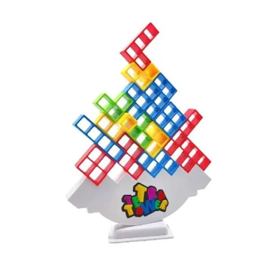 Настольная игра балансирующий тетрис Tetra Tower, Башня 16 блоки | Зображення 2
