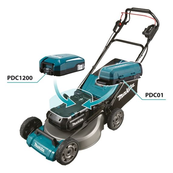 Газонокосарка акумуляторна самохідна Makita LM001C BEO2 (53 см, 20-100 мм, 70 л, BL, PDC, комплект) | Зображення 5