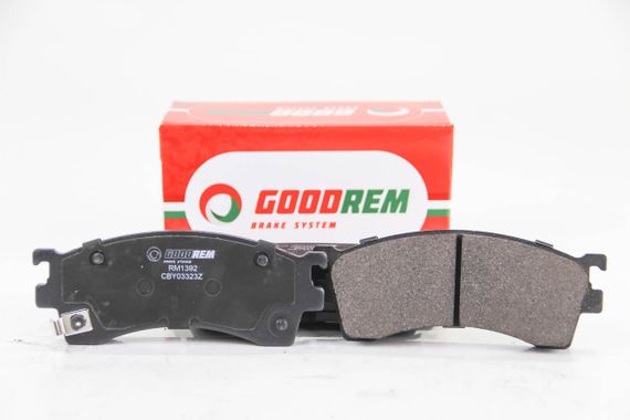 Колодки передні гальмівні Premacy/Protege/323/626/Eunos/Xedos/MX6/Probe 92-05, GOODREM (RM1392) | Зображення 1