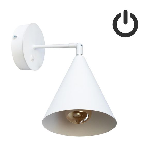Бра з вимикачем Mont W180BT Білий, Atmolight
