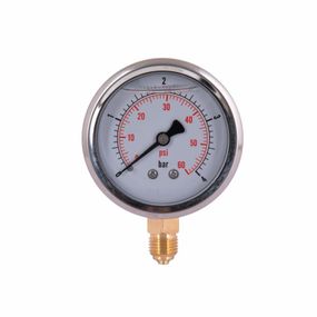 Манометр із гліцерином Thermo Alliance Forte 4 бари, 1/4"Н, нижнє під'єднання TAF170G4B