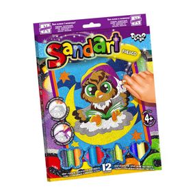 Набор для творчества "SandArt" SA-02-01…10 фреска из песка  Сова