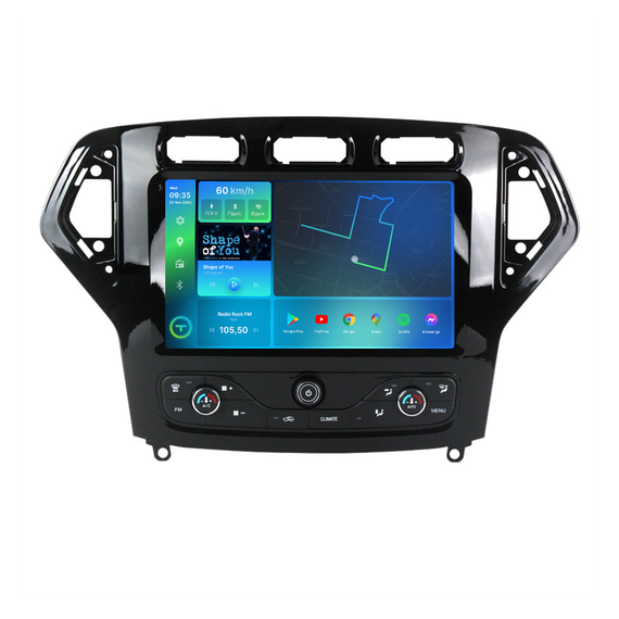 Штатна магнітола Torssen 2K Ford Mondeo A/C climate 07-11 black F9464 4G Carplay DSP